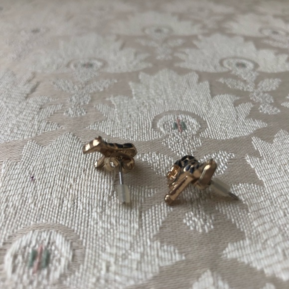 Giraffe Stud Earrings - Picture 2 of 2